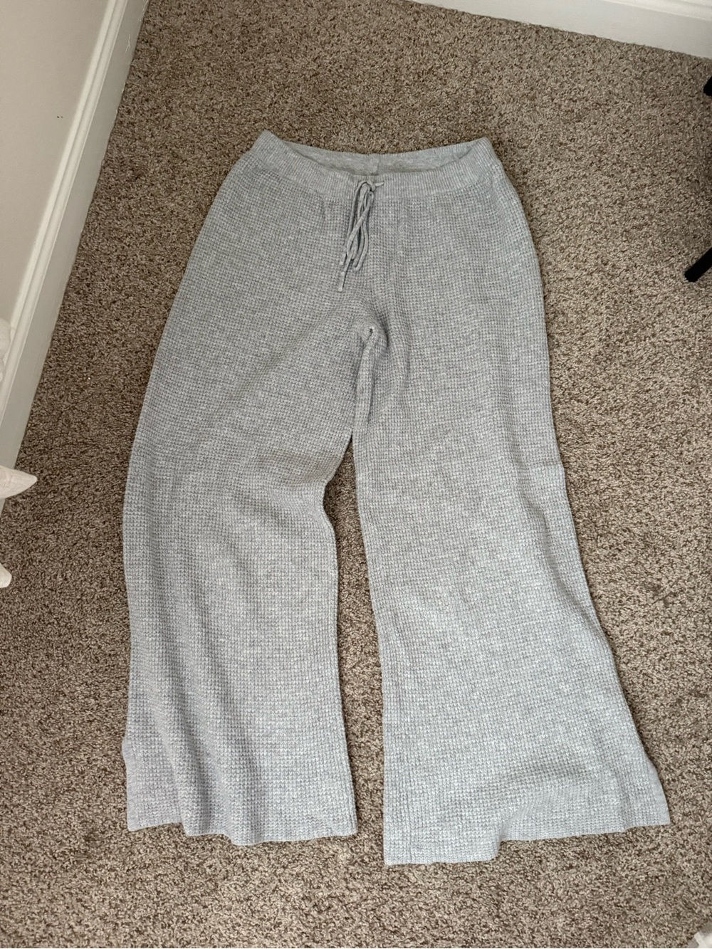 aerie Heather Gray Knit Lounge Pants